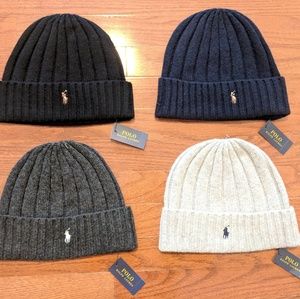 Polo Ralph Lauren Cuffed Wool Ribbed Beanie PP0054